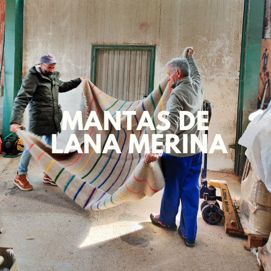 Mantas de lana merina hechas en España