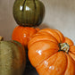 Ceramic pumpkin ornaments handcrafted