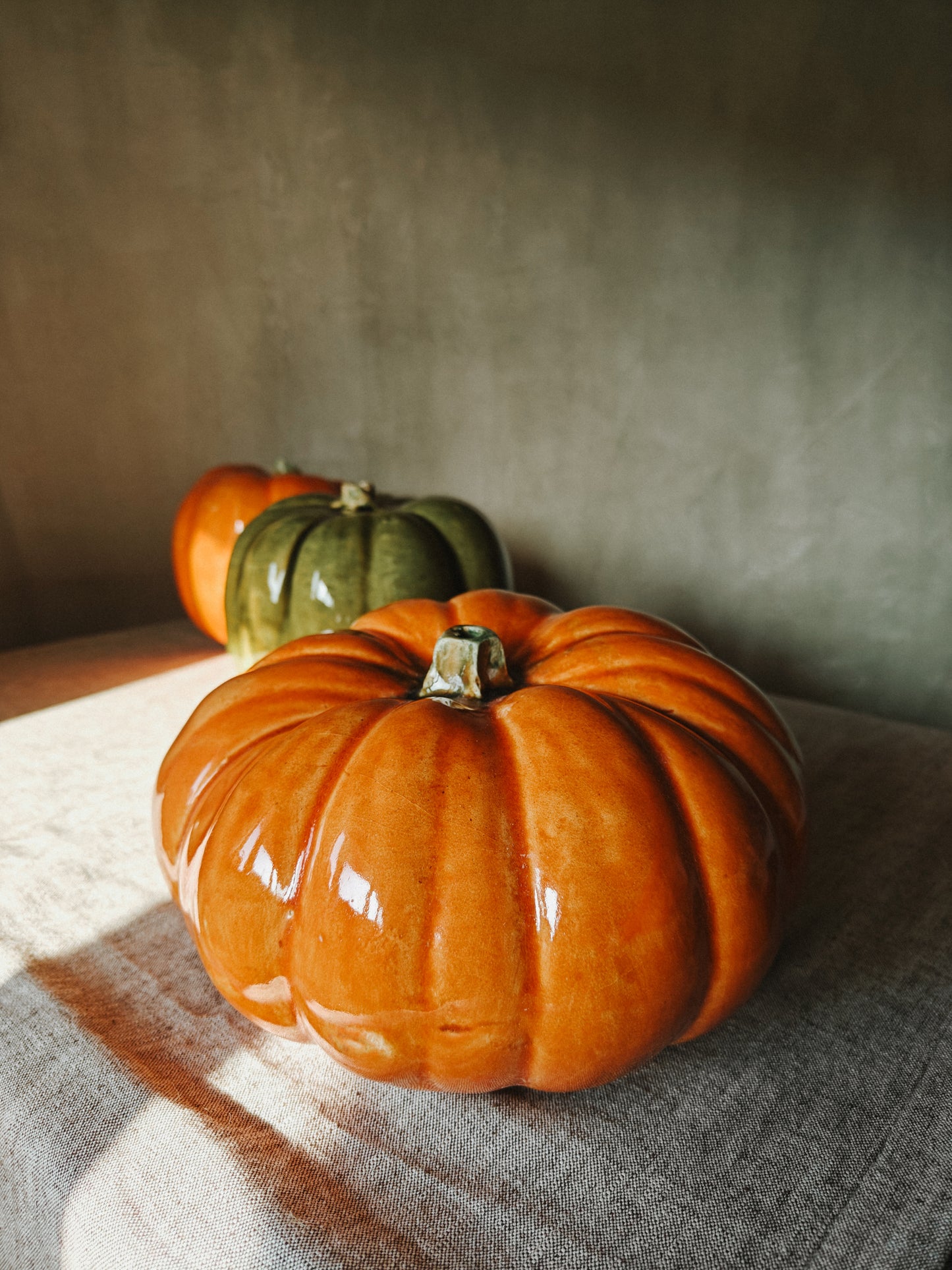 Large ceramic pumpkin