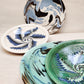 Huelva marbled blue dinner plate