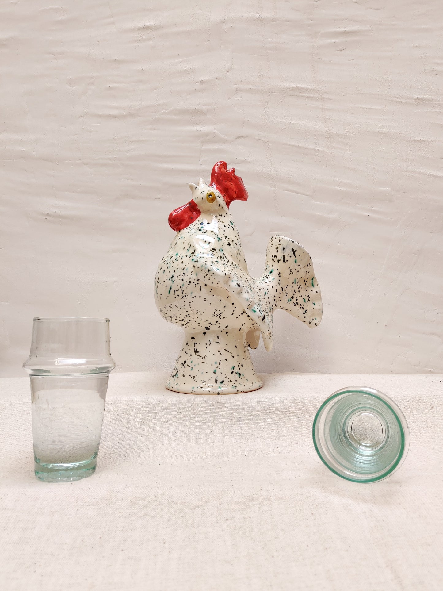 Rooster shaped carafe