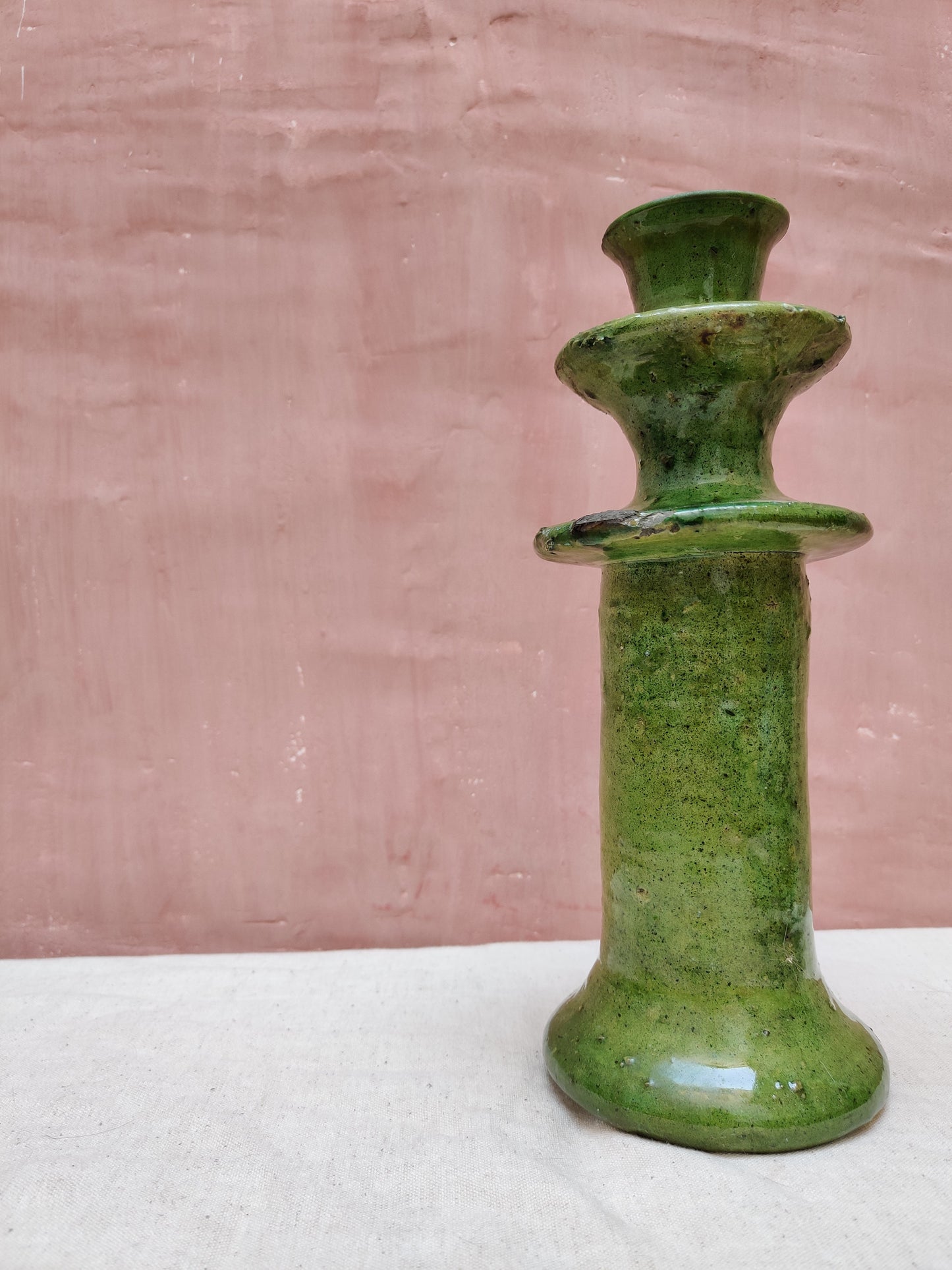 Moroccan green candlestick