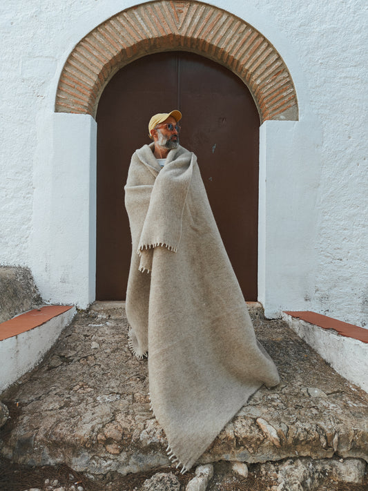 Merino wool blanket woven in Spain
