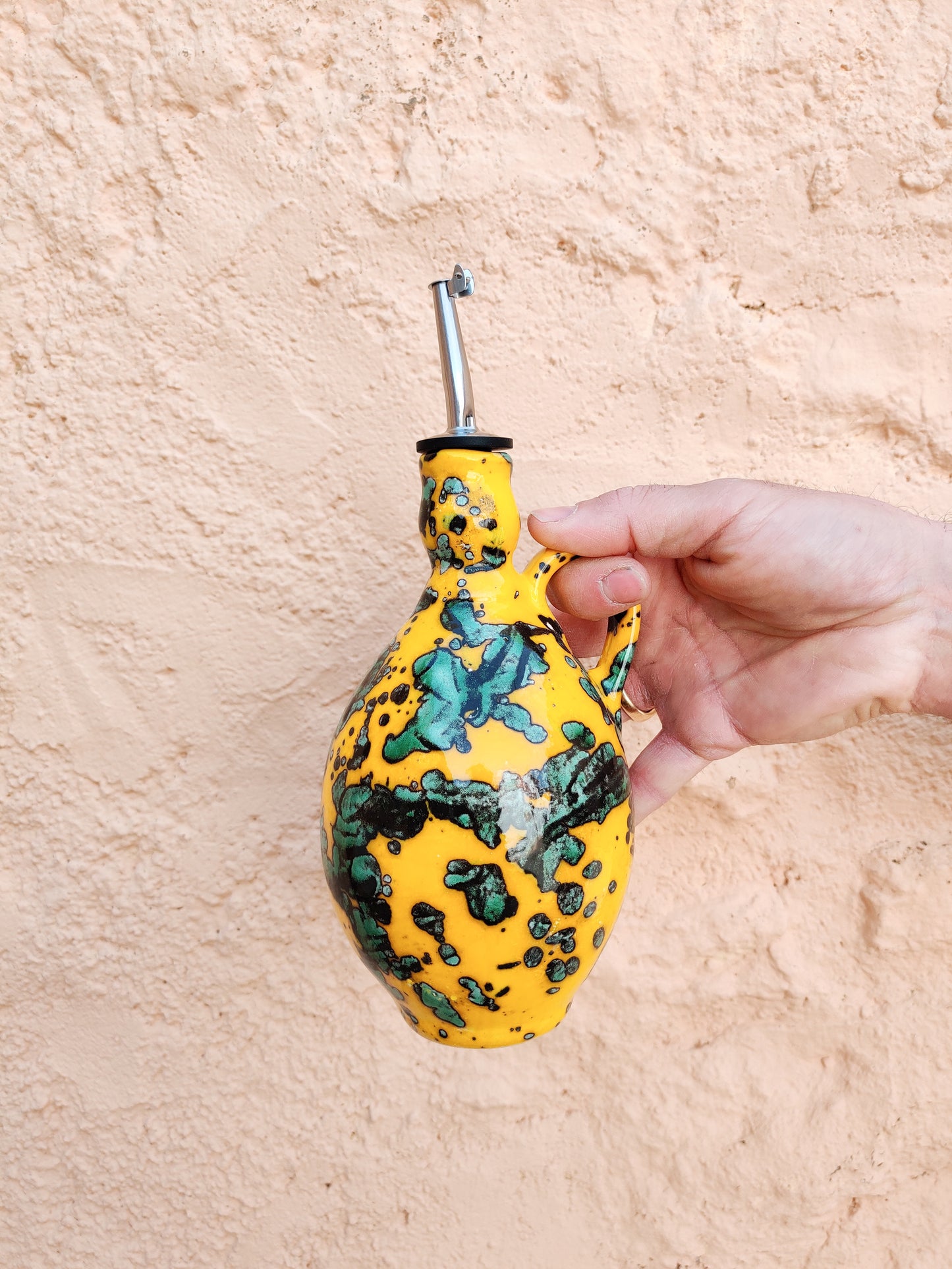 Ceramic oil bottle