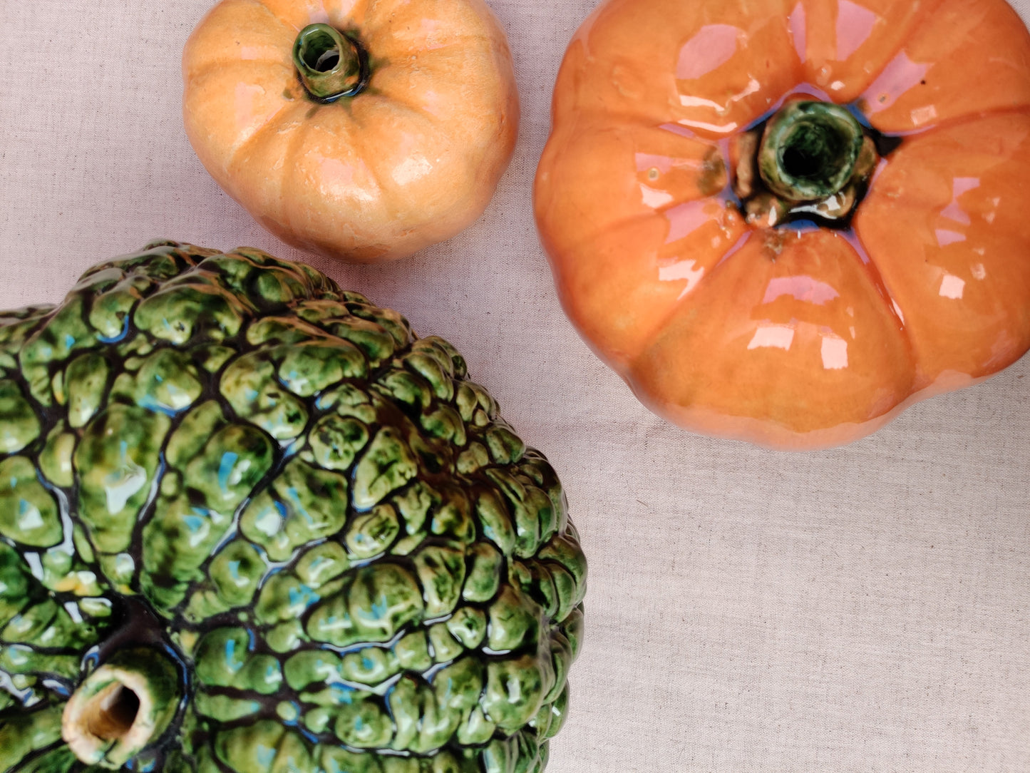 ceramic pumpkins decor