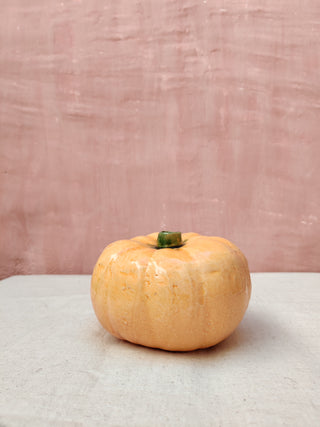 Ceramic orange pumpkin