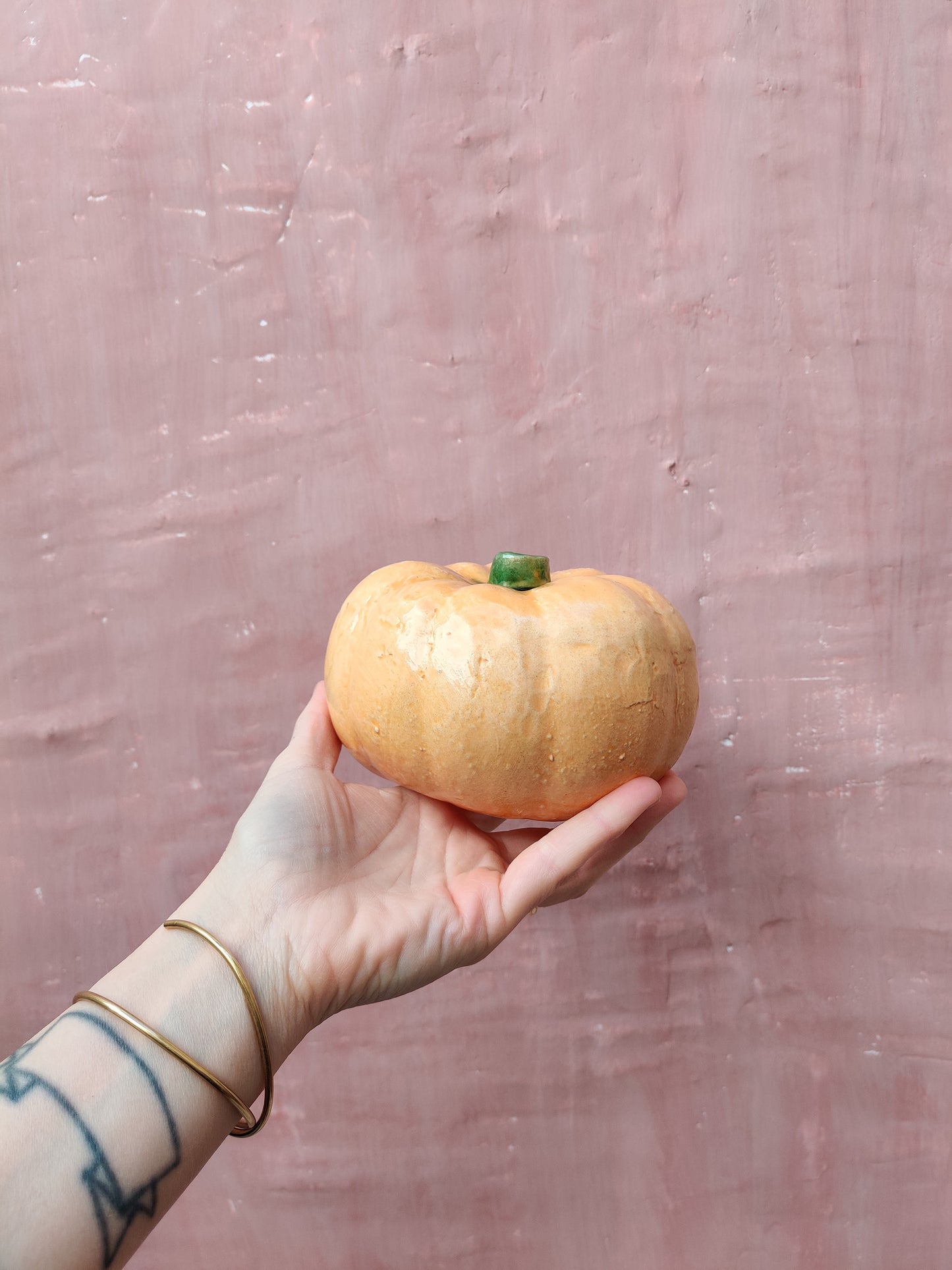 Fall ceramic pumpkin decor