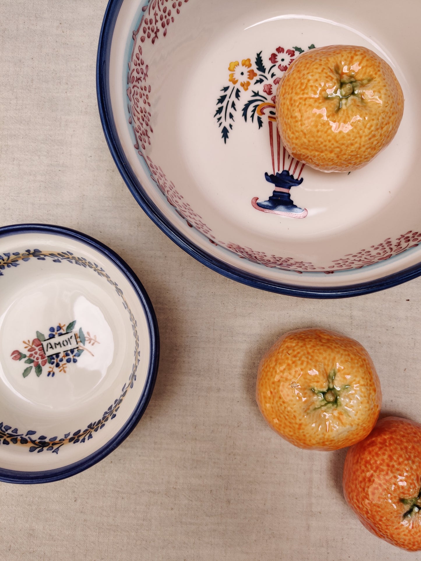 ceramic clementine ornaments