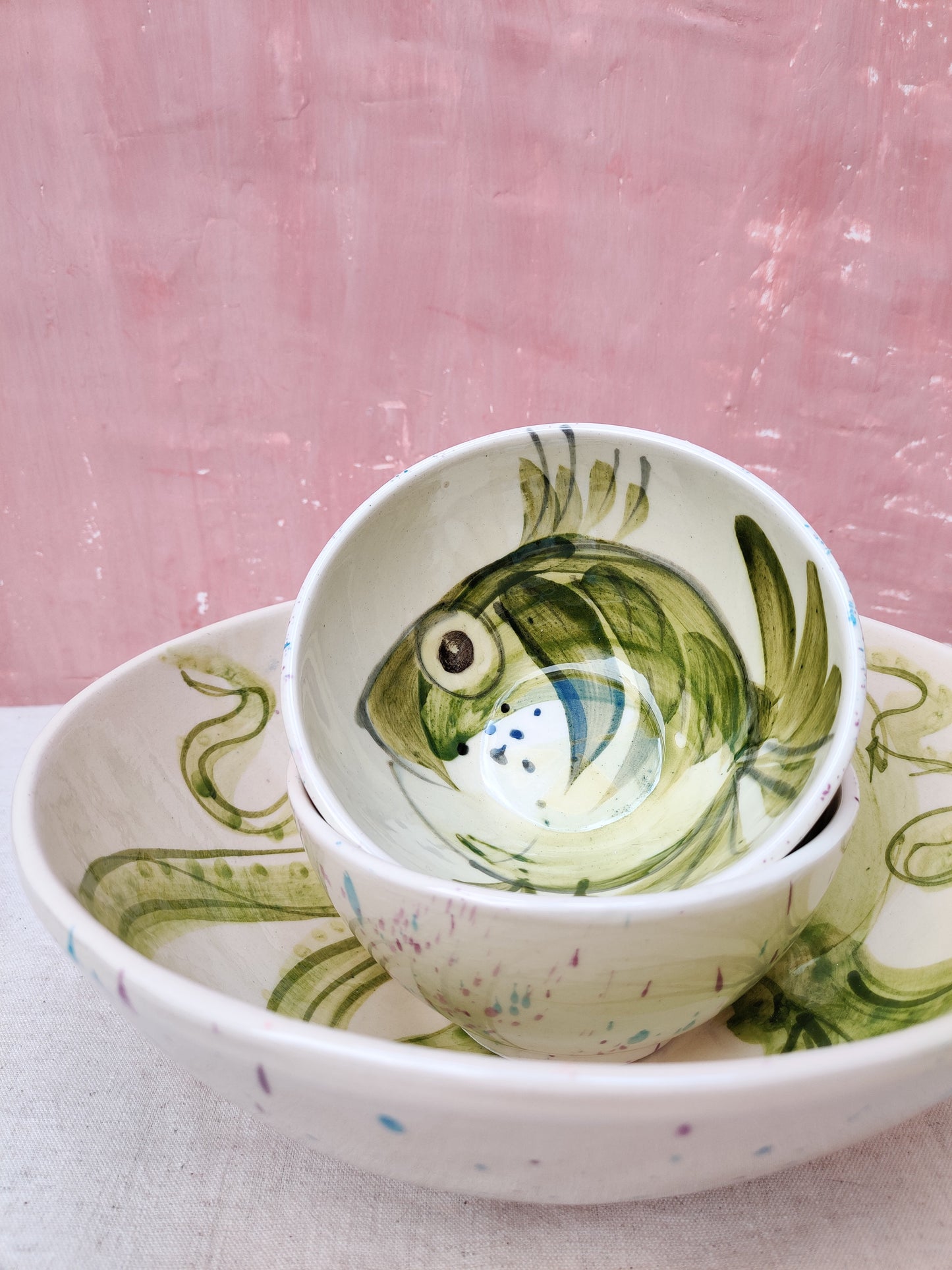 Ceramic fish bowl