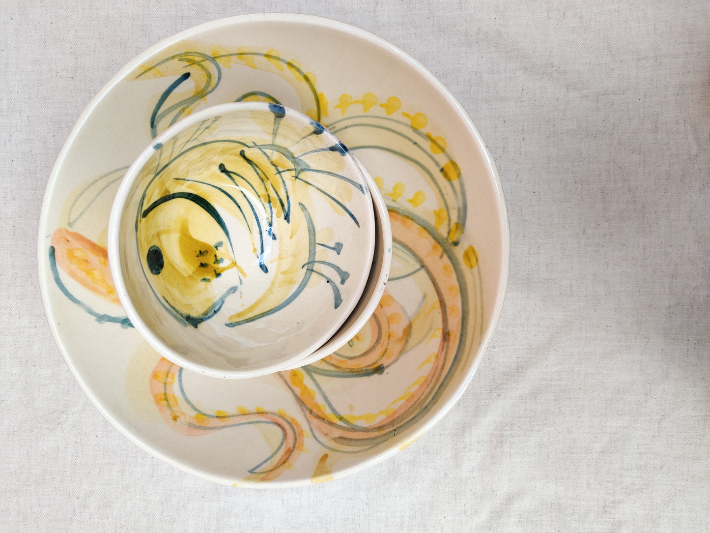 Ceramic fish bowl