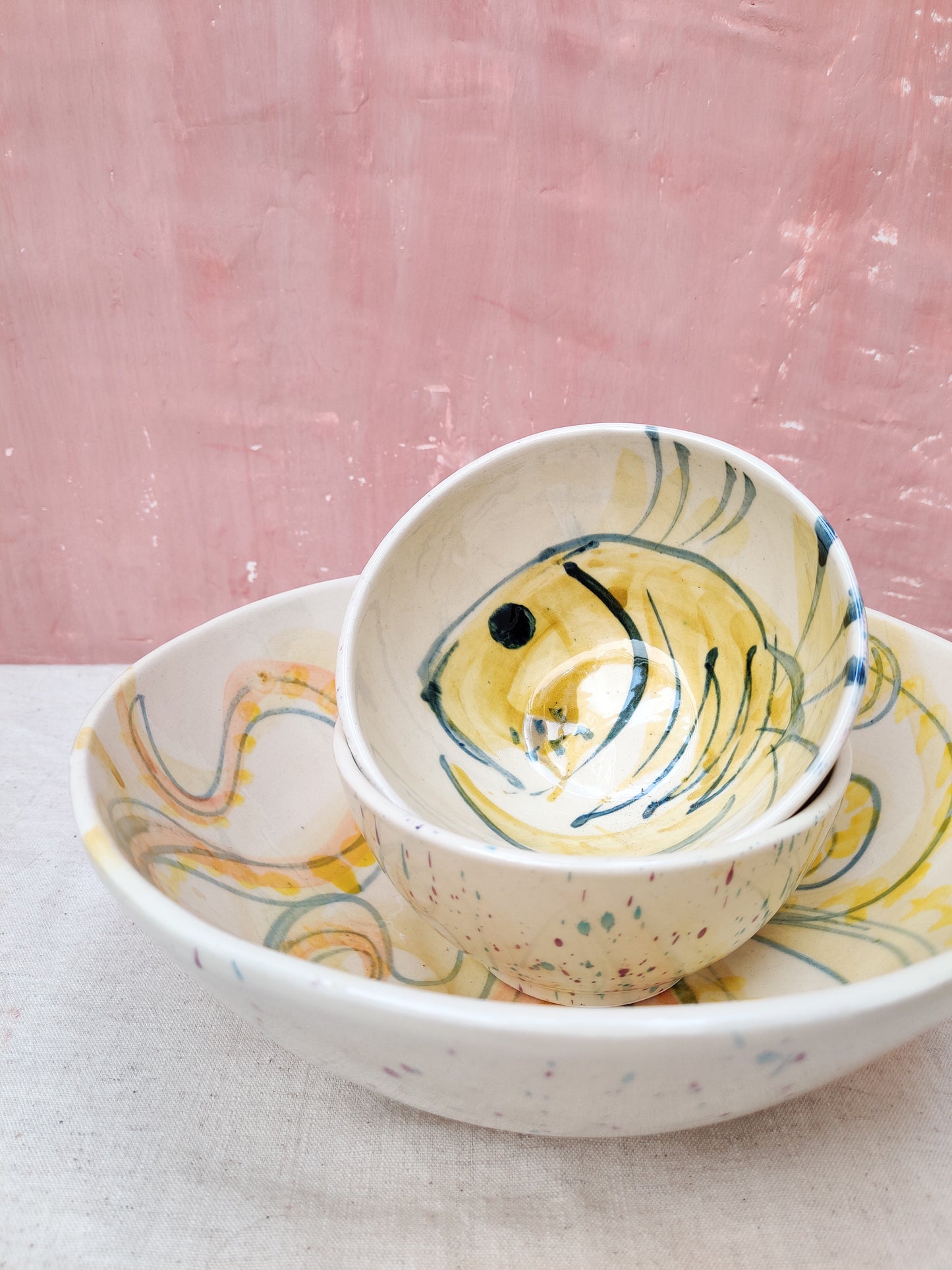 Ceramic fish bowl