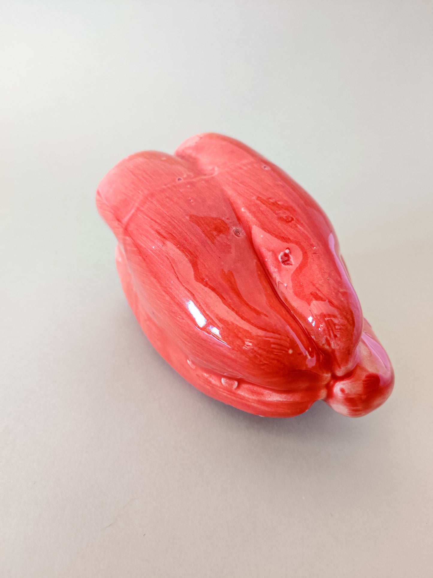 Ceramic red pepper figure