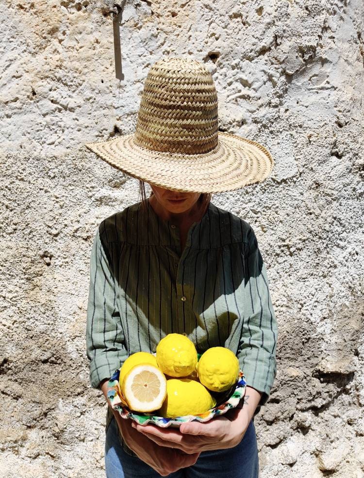 Ceramic lemon made in Spain