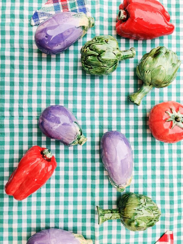 ceramic vegetable ornament