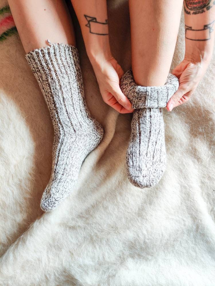 Merino wool grey socks