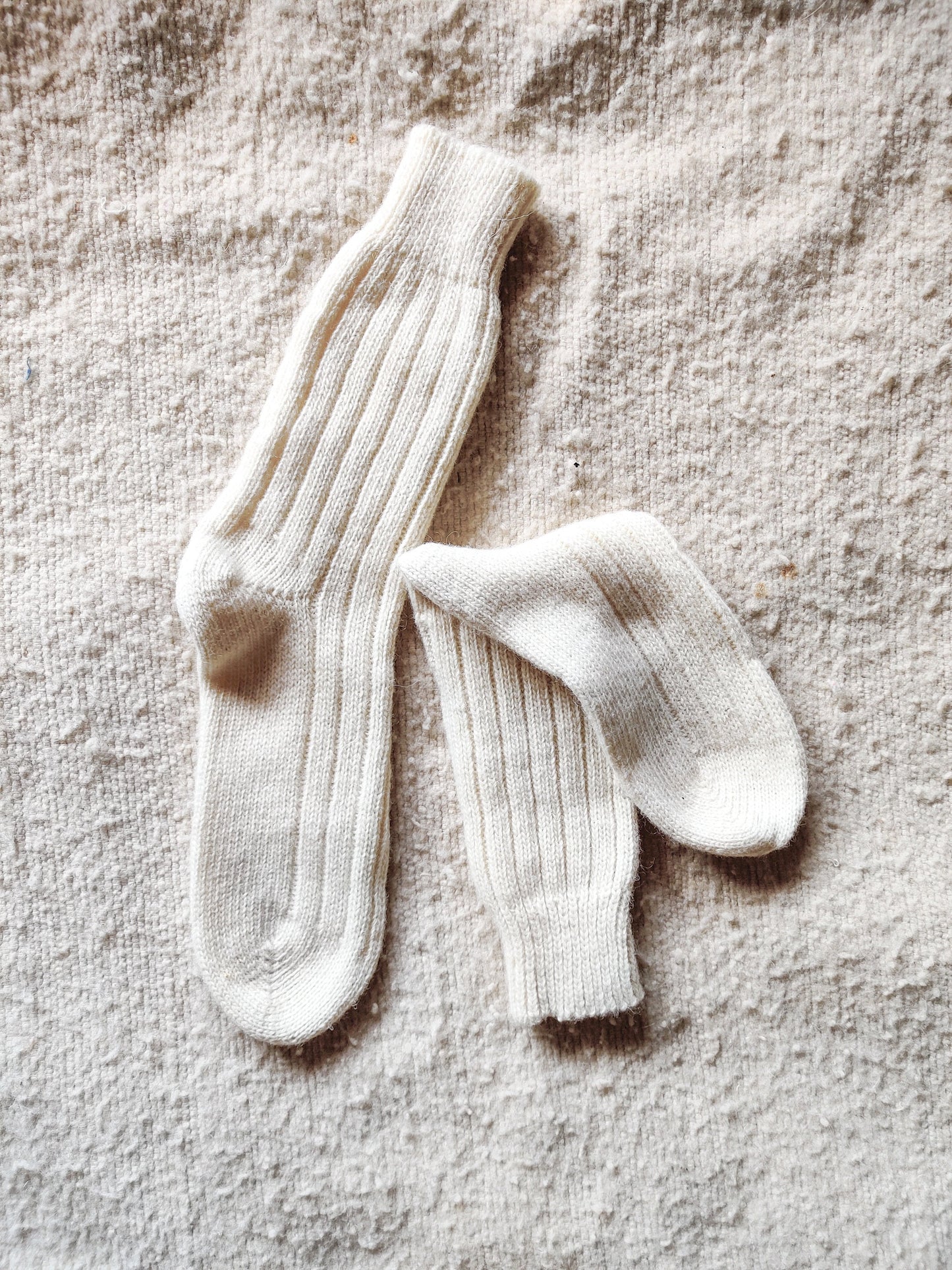 Merino wool socks beige