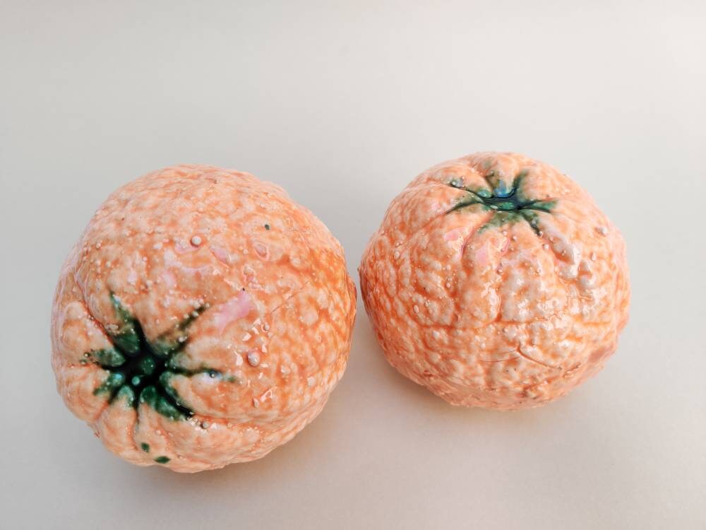 Ceramic orange fruits