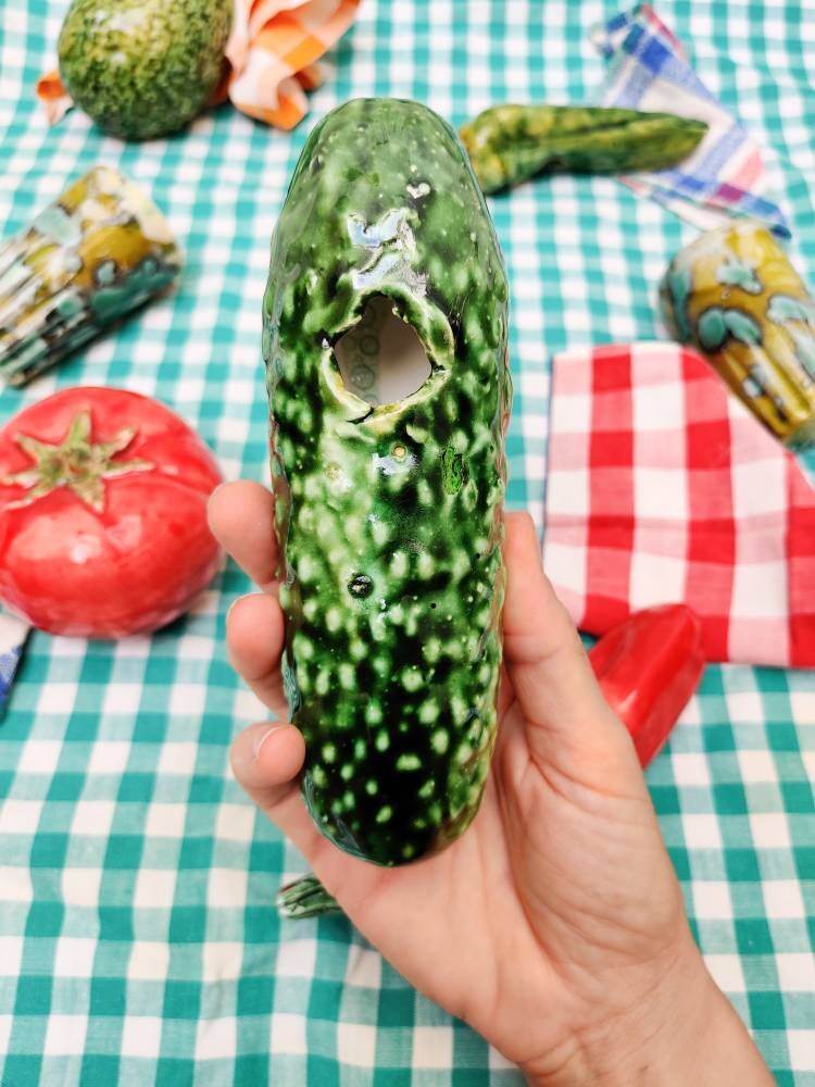 Ceramic cucumber