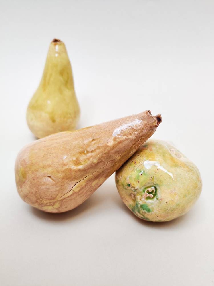 handmade ceramic pear