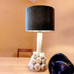 Handmade ceramic garlic topiary table lamp
