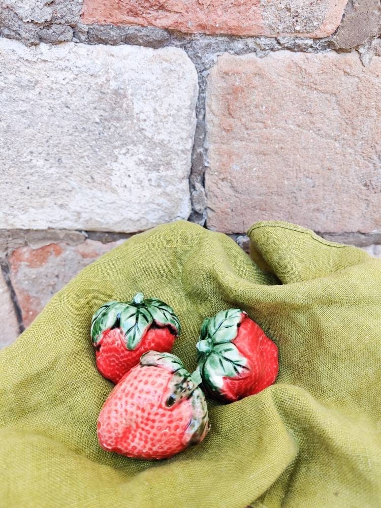 Ceramic strawberry handmade in Spain